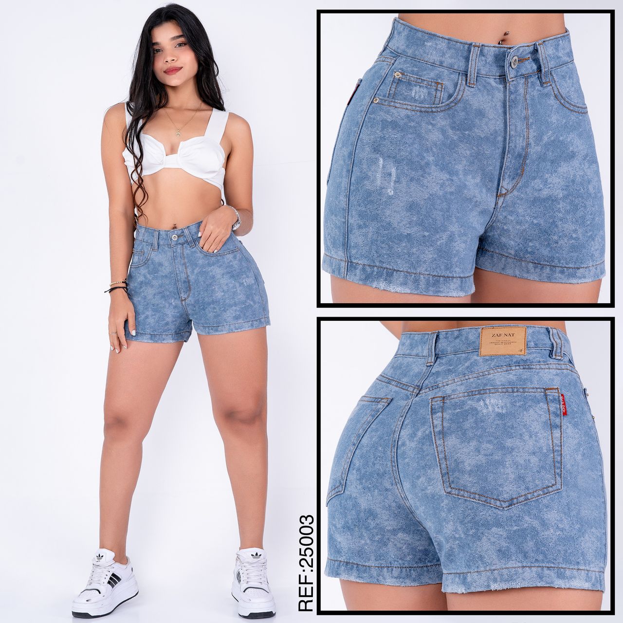 Short efecto nevado