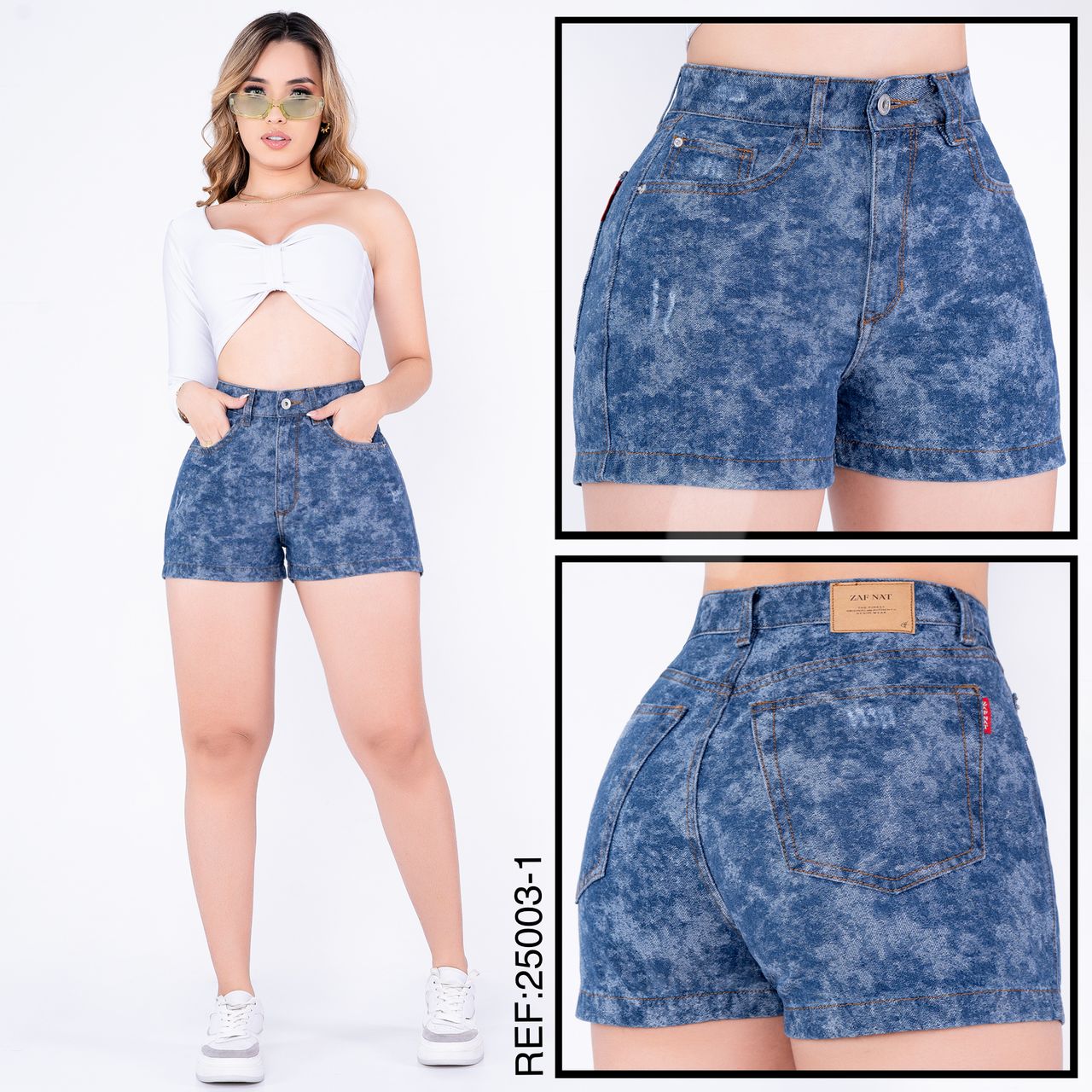 Short efecto nevado