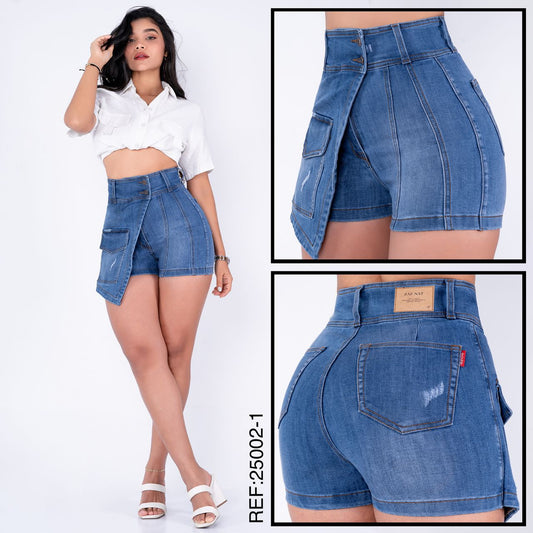 Falda short cruzada